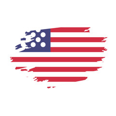 flag america brush vector
