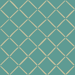 Fototapeta premium yellow hand drawn diagonal stripes. blue geometric repetitive background. vector seamless pattern. folk decorative art. fabric swatch. wrapping paper. continuous design template for linen, textile