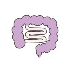 不健康な腸のイラスト