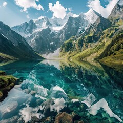 lake in the mountains