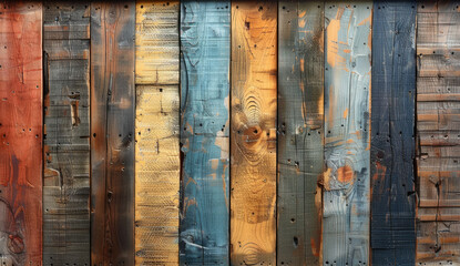 old wooden door. Created with Ai