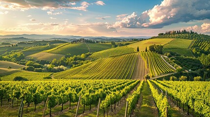 Fototapeta premium vineyard in region