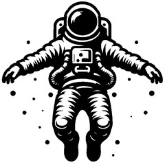 Space astronaut silhouette