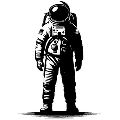 Space astronaut silhouette