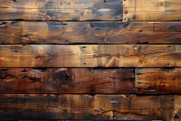 Old wooden piece texture background. Created with Ai