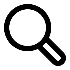 magnifier search line icon ui for website and smartphone application