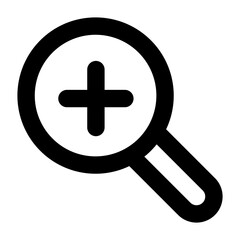 Fototapeta premium search zoom in line icon ui for website and smartphone application