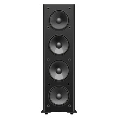 Black Speaker Isolated on Transparent Background, Graphic Resource