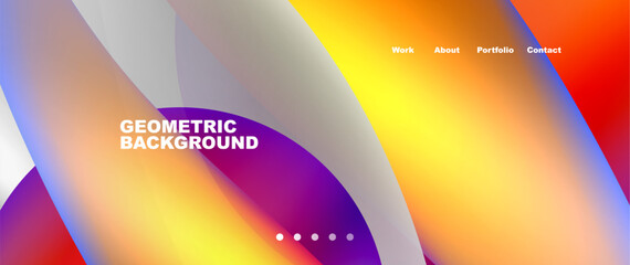 Dynamic flowing shapes concept design composition. Vector Illustration For Wallpaper, Banner, Background, Card, Book Illustration, landing page