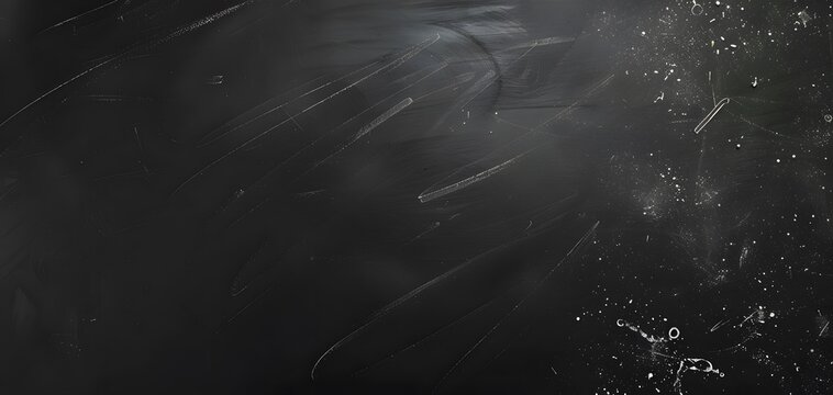 Black Chalkboard Background with Space for Text or Design