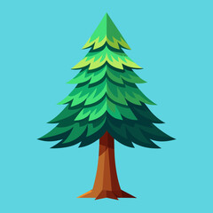 Pine tree vector illustration 