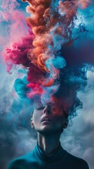 National creativity day concept. Art and beautiful colour background