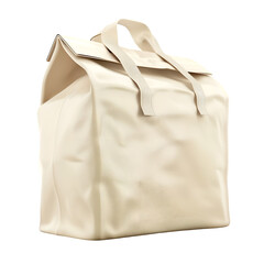 White Bag Isolated on Transparent Background, Graphic Resource