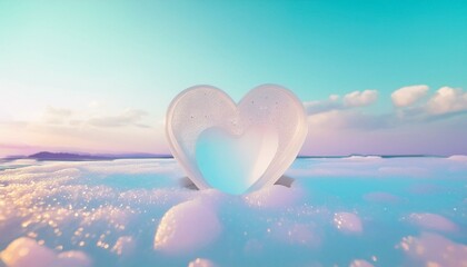 Fototapeta premium heart shaped bubble