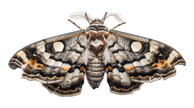 moth isolated on a transparent background