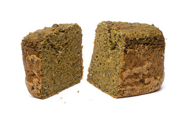 home made bread isolated, png file