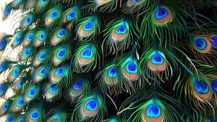 Obraz premium peacock feather background