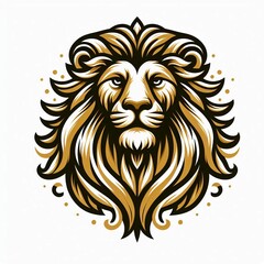 Obraz premium Lion of Judah face eps vector art image illustration. Rasta Jamaican lion head front view with rastafarian reggae colors on dark background.