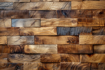 Wooden wall background. Created with Ai