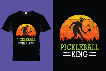 Pickleball funny retro vintage t-shirt design graphic instant download
