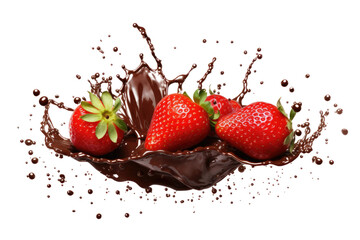 Symphony of Chocolate Delight on Transparent PNG Background.