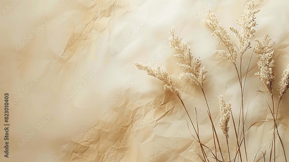 Poster plain beige background with a minimal pattern,