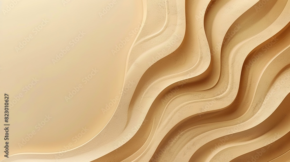 Poster plain beige background with a minimal pattern,