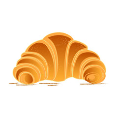 croissant isolated on white background