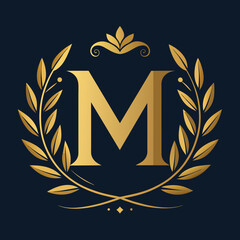 Luxurious letter logo design vector Icon illustration