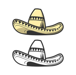 Sombrero Hat Design Illustration vector eps format , suitable for your design needs, logo, illustration, animation, etc.