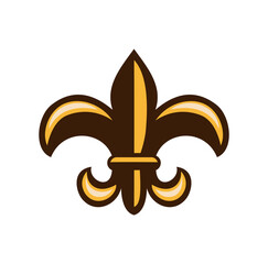 Fleur De Lys Symbol Design Illustration vector eps format , suitable for your design needs, logo, illustration, animation, etc.