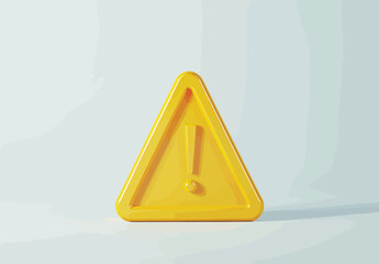 a yellow triangle with a sign on it
