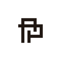 Obraz premium letter ap linked linear simple geometric logo vector