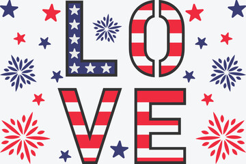 Fourth July Patriotic Background