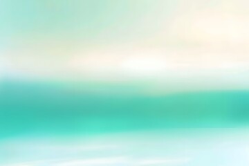 Soft Turquoise and White Blurred Gradient Background