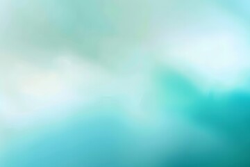 Obraz premium Soft Turquoise and White Gradient Blurred Background