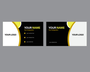 This is a modern professional business card template.
