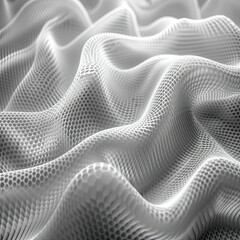 abstract background in black and white, white mesh grid