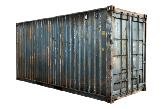 Cargo container Isolated on white background