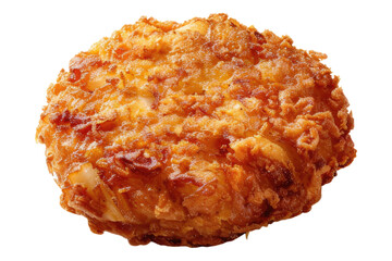 Fried crab cake Isolated on white background
