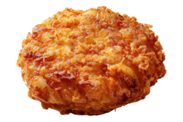 Fried crab cake Isolated on white background