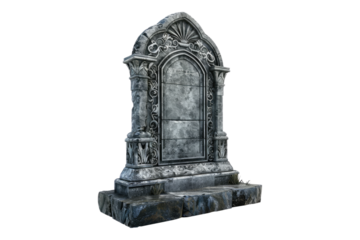 Gravestone Isolated on white background