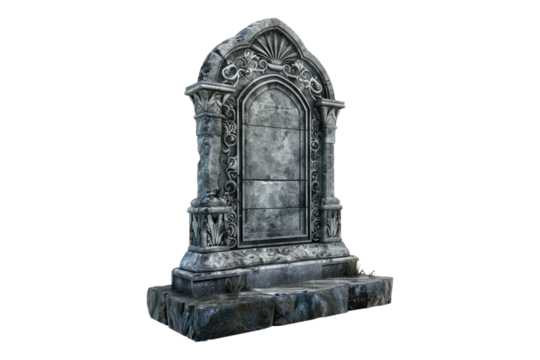 Gravestone Isolated on white background
