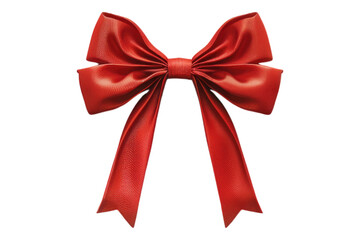 Fototapeta premium Red bow Isolated on white background