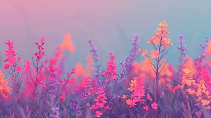 Vibrant Sunrise Garden Scene