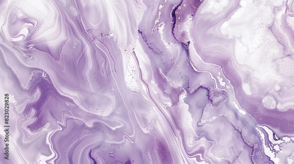 Canvas Prints Abstract marble background with lavender and white pattern. Liquid marble texture