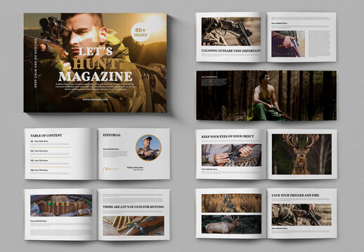 Hunting Magazine Layout Template