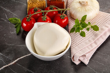 Italian cheese mozzarella buffalo ball