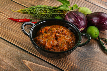 Indian cuisine - chicken masala sauce