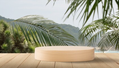 Fototapeta premium Contemporary 3D Podium: Mockup for Product Presentation